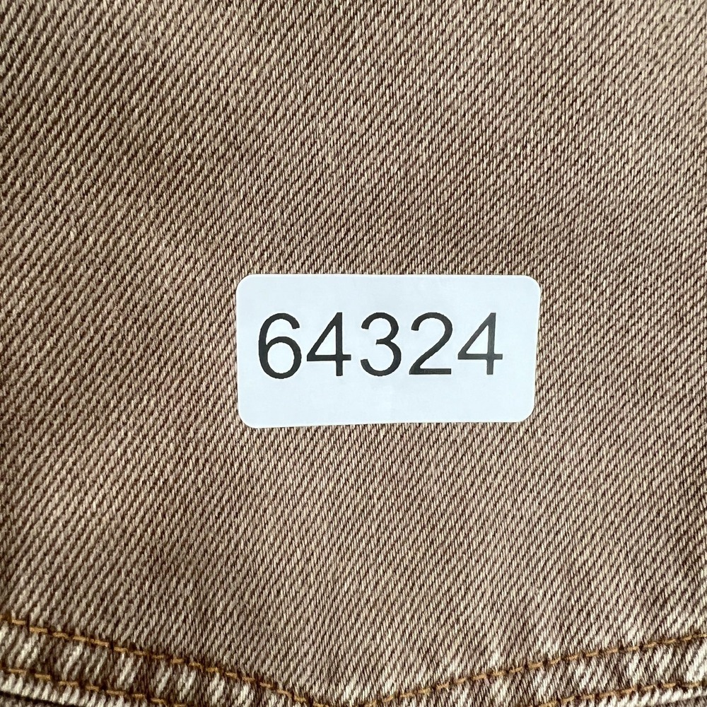 We The Free Baggy Wide Leg Baggy Jeans 27 Brown High Rise Free People Button Fly - Picture 8 of 8